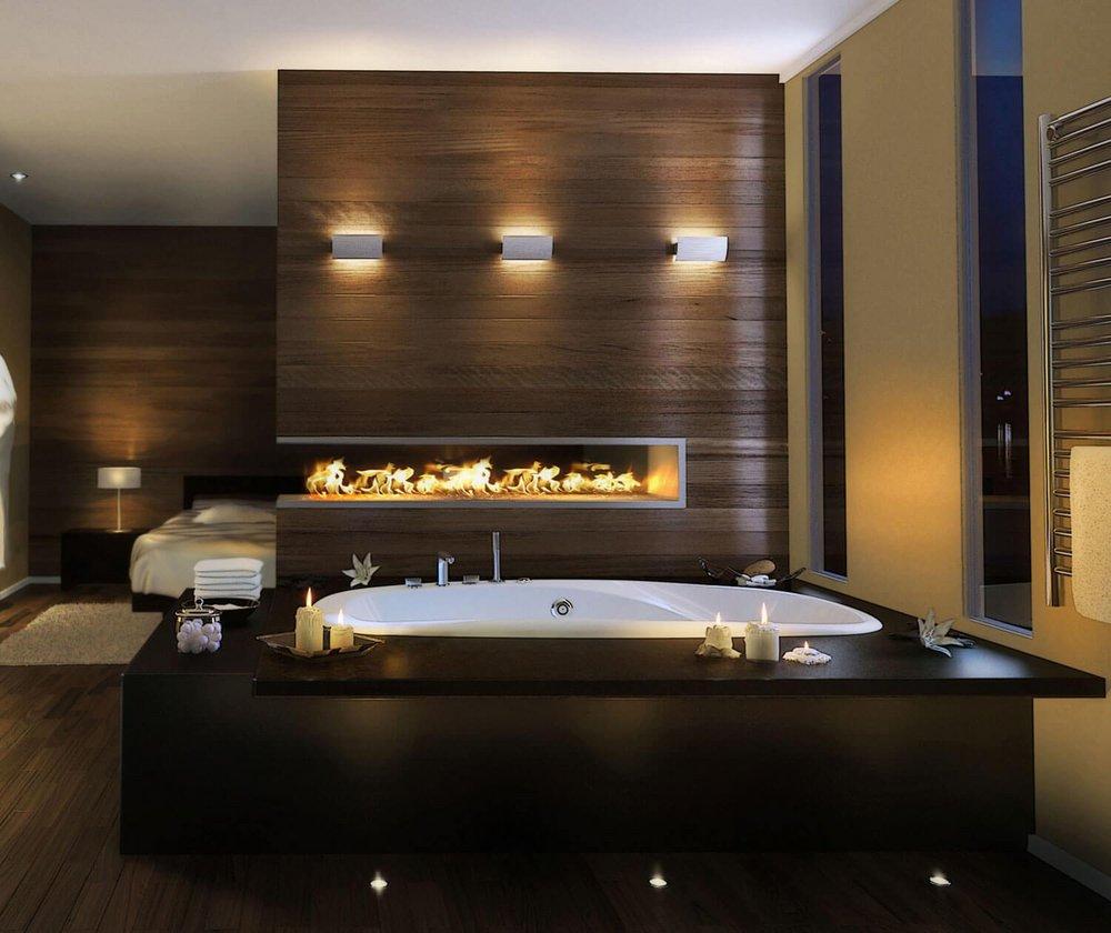 White 72 x 36 in. Drop-In Bathtub with Center Drain 