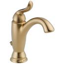 Delta Faucet Brilliance&reg; Champagne Bronze Single Handle Monoblock Bathroom Sink Faucet with Pop-Up Drain Assembly 