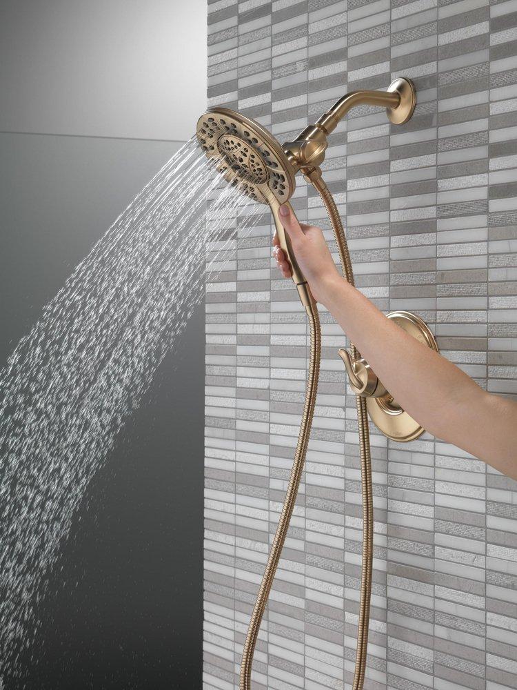 Delta Faucet Brilliance Champagne Bronze Single Handle Multi Function Shower Faucet (Trim Only) 