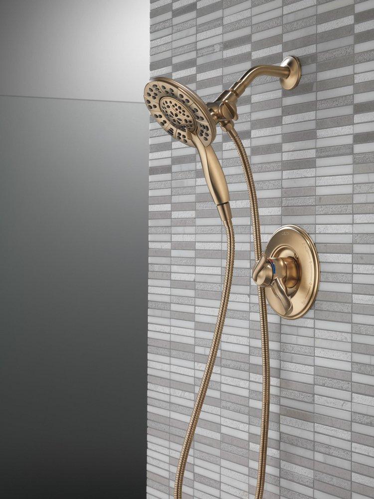 Delta Faucet Brilliance Champagne Bronze Single Handle Multi Function Shower Faucet (Trim Only) 