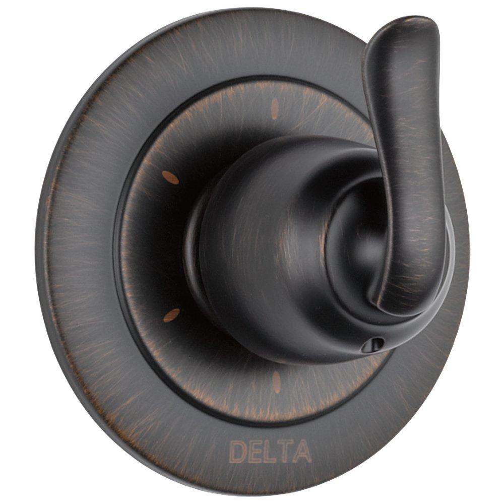 Delta Faucet Venetian Bronze Tub and Shower Diverter Valve with Single Lever Handle 