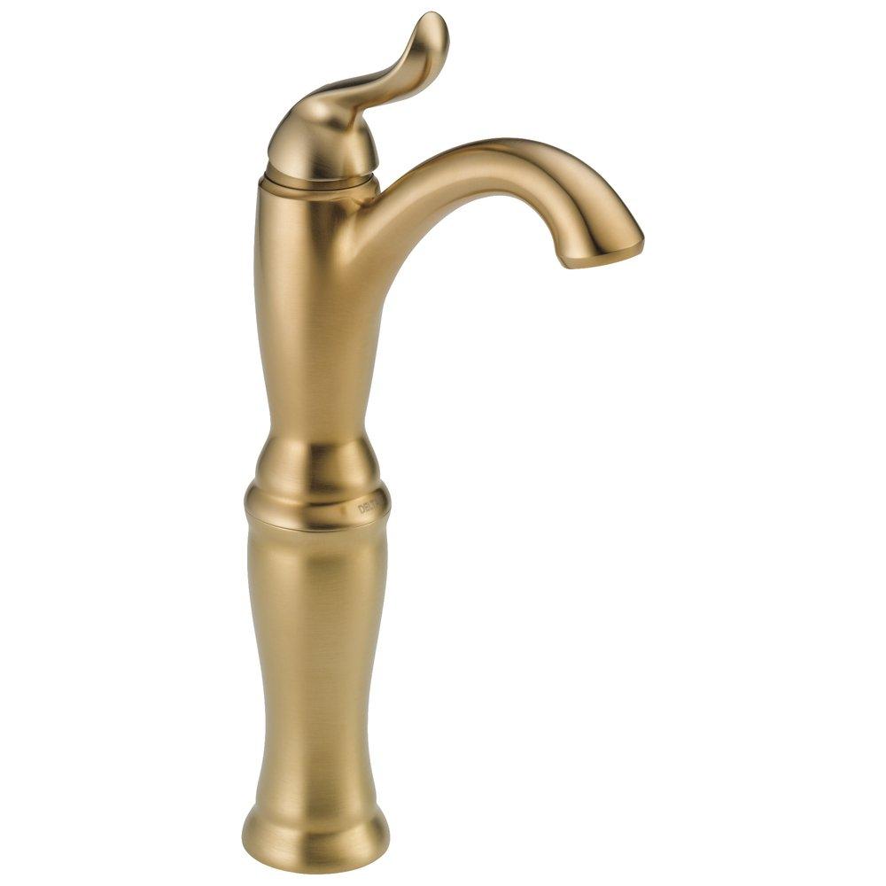 Delta Faucet Champagne Bronze Single Handle Vessel Filler Bathroom Sink Faucet 