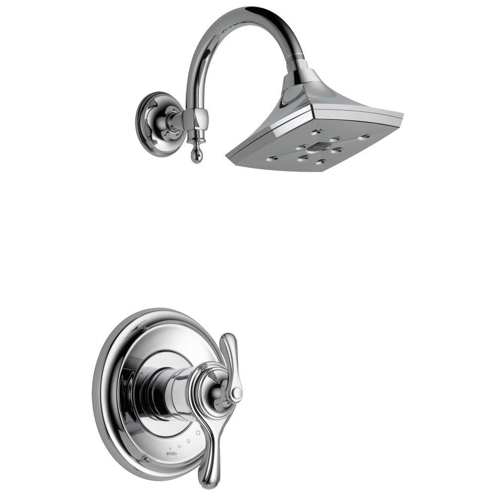 Brizo Chrome 2 gpm Shower Faucet with Double Lever Handle (Trim Only) 
