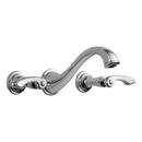 Two Handle Wall Mount Widespread Bathroom Sink Faucet in Chrome (Handles Sold Separately)