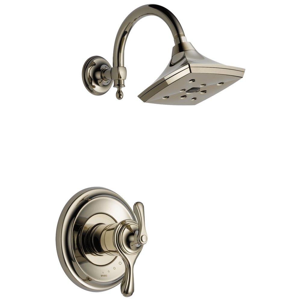 Brizo Polished Nickel 2 gpm Shower Faucet with Double Lever Handle (Trim Only) 