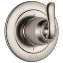 Delta Faucet Brilliance&reg; Stainless Tub and Shower Diverter Valve with Single Lever Handle 