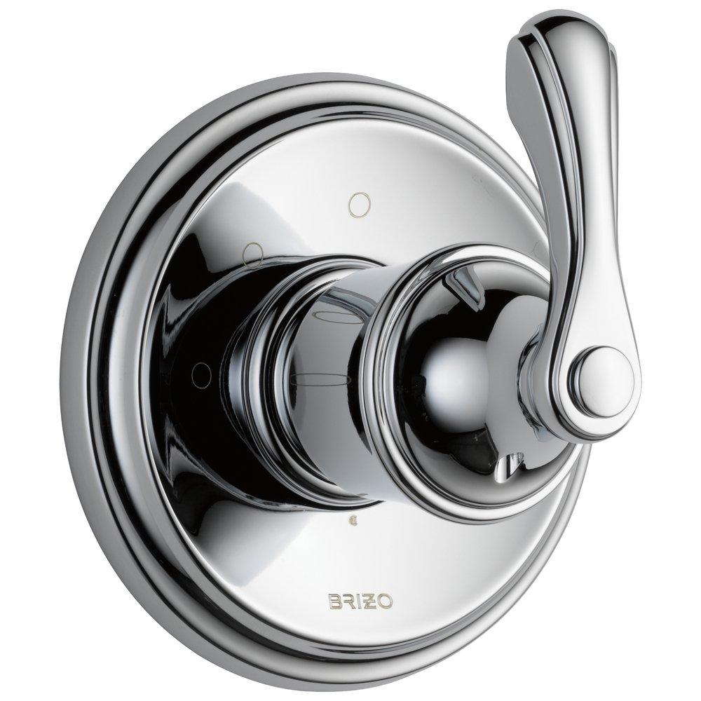 Brizo Chrome Tub and Shower Diverter Valve with Single Lever Handle 