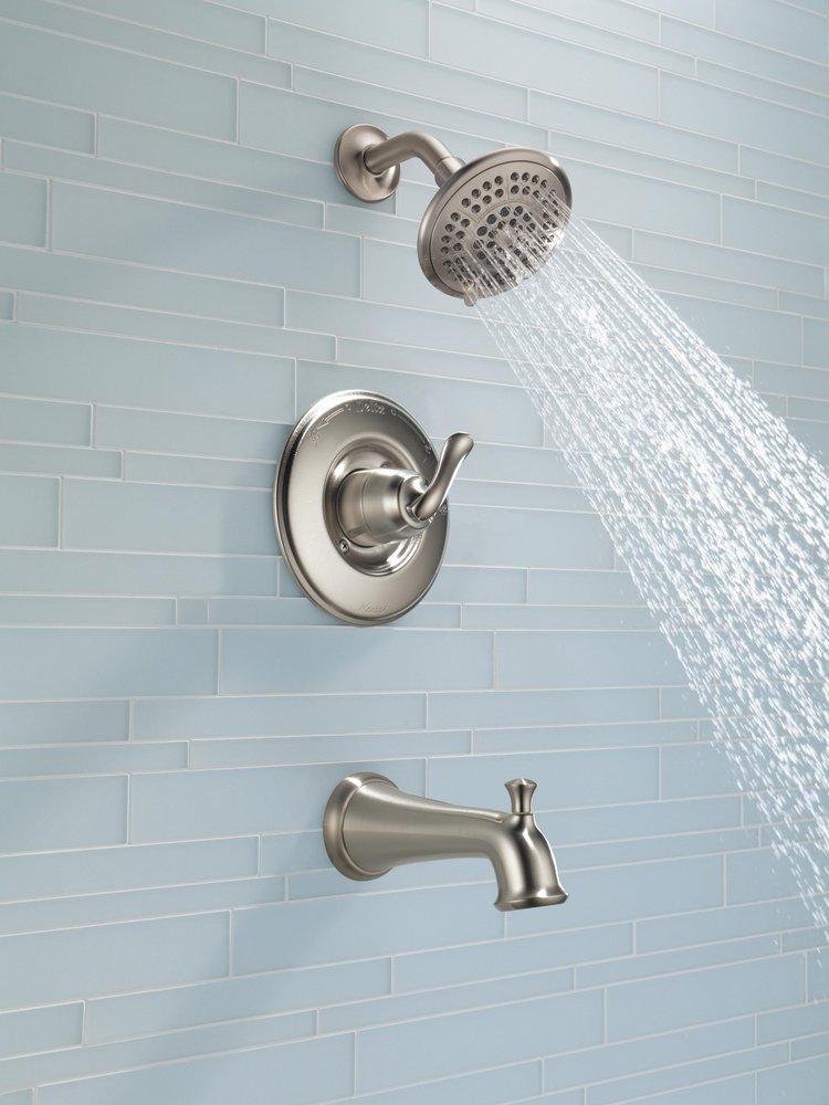 Delta Faucet Brilliance Stainless Single Handle Multi Function Bathtub & Shower Faucet (Trim Only) 