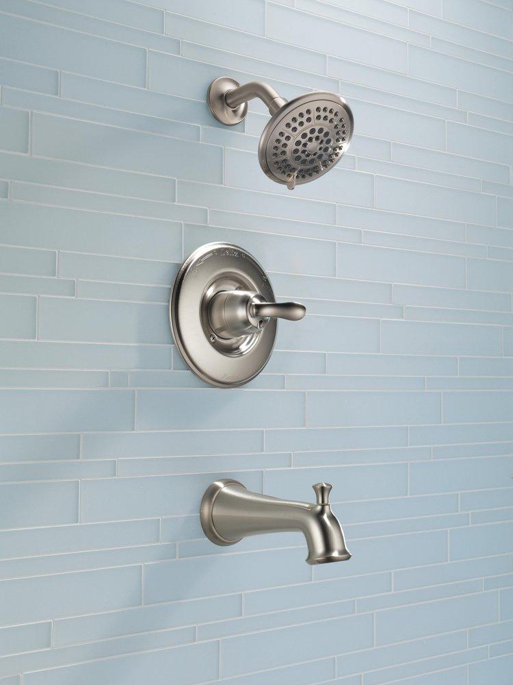 Delta Faucet Brilliance Stainless Single Handle Multi Function Bathtub & Shower Faucet (Trim Only) 