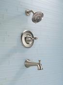 Delta Faucet Brilliance Stainless Single Handle Multi Function Bathtub & Shower Faucet (Trim Only) 