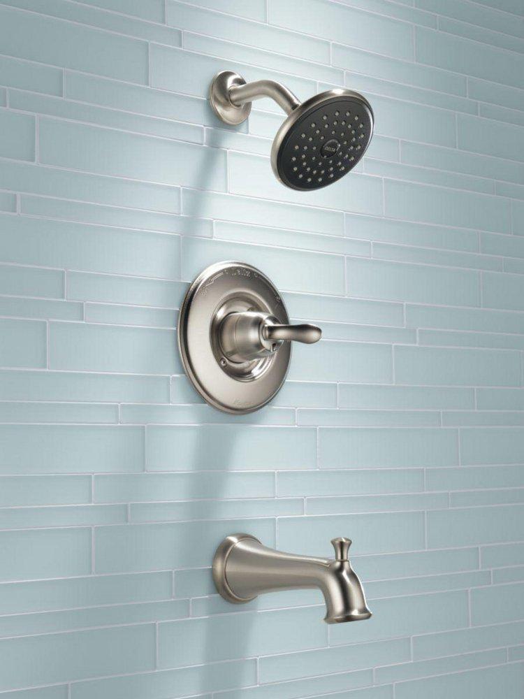 Delta Faucet Brilliance Stainless Single Handle Multi Function Bathtub & Shower Faucet (Trim Only) 