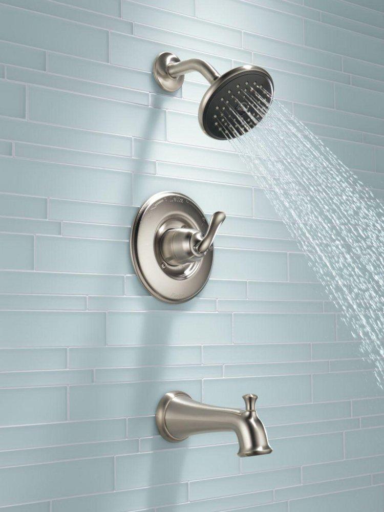 Delta Faucet Brilliance Stainless Single Handle Multi Function Bathtub & Shower Faucet (Trim Only) 