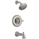 Delta Faucet Brilliance&reg; Stainless Single Handle Multi Function Bathtub & Shower Faucet (Trim Only) 