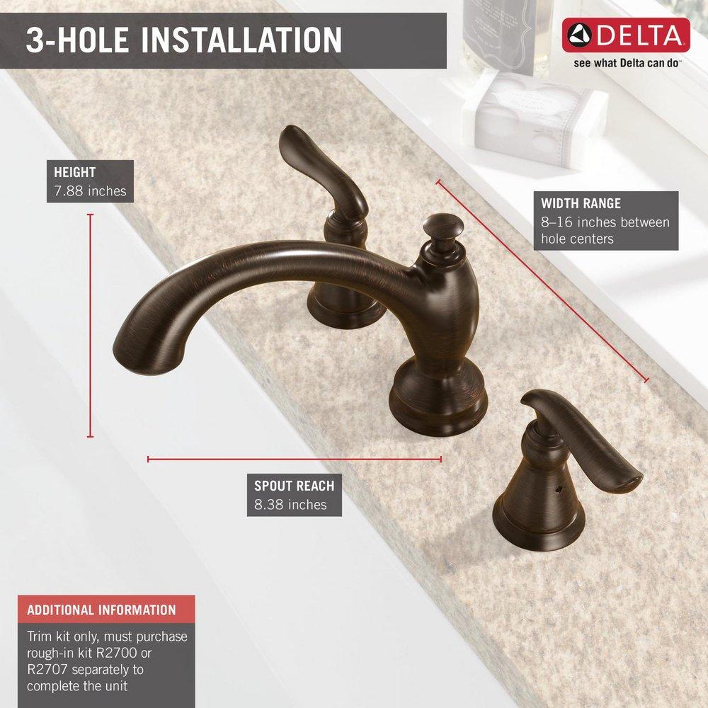 Delta Faucet Venetian Bronze Two Handle Roman Tub Faucet Trim Only 