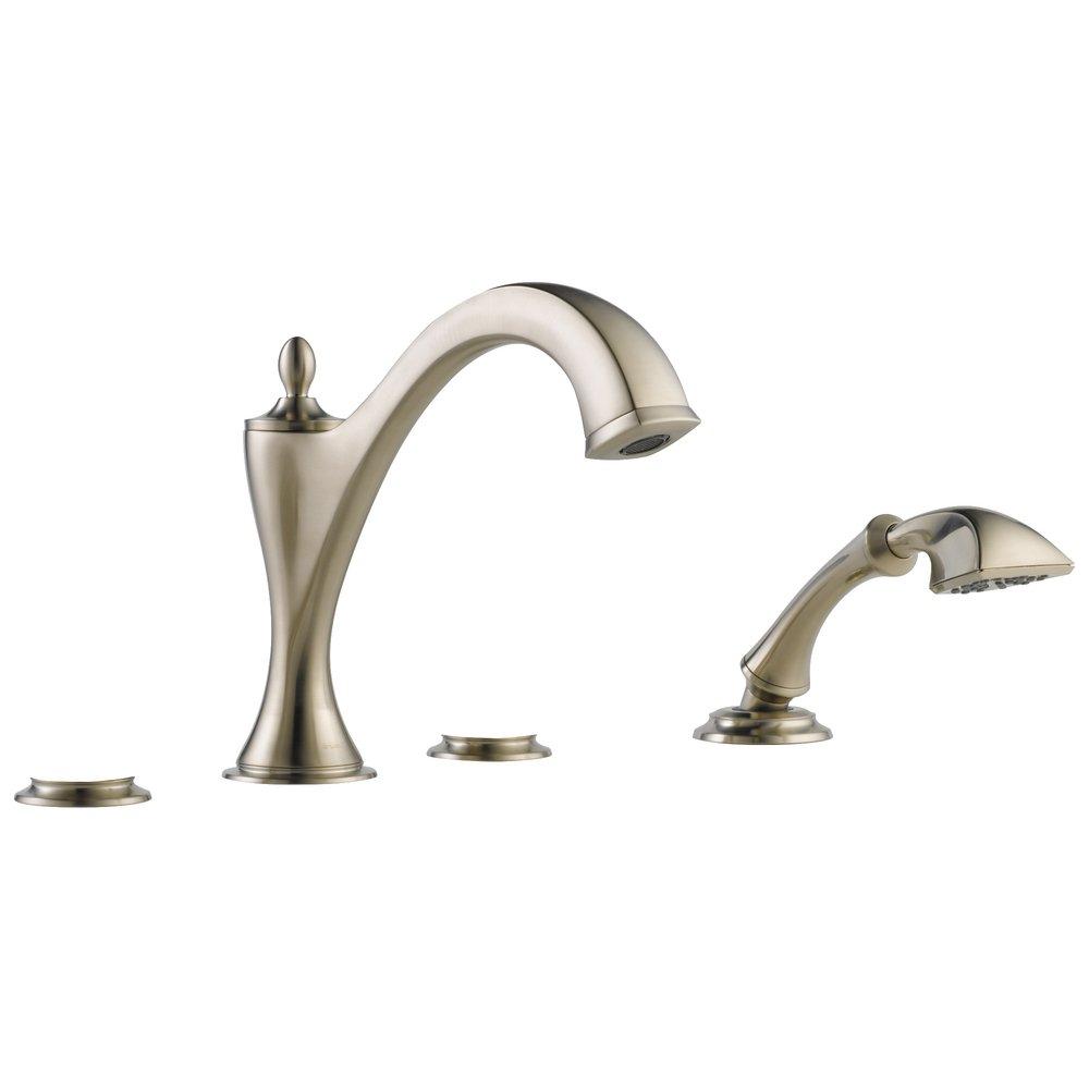 Brizo Brushed Nickel No Handle Roman Tub Faucet Trim Only 