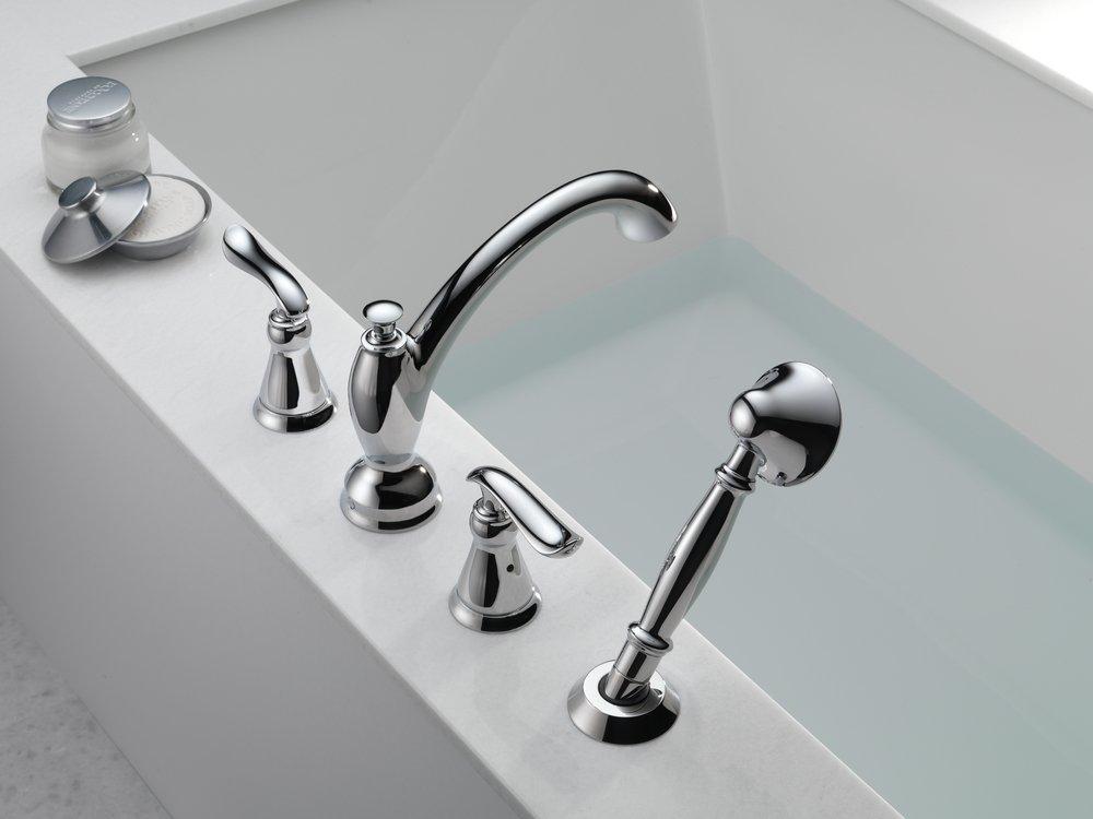 Delta Faucet Chrome Two Handle Roman Tub Faucet Trim Only 