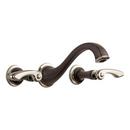 Brizo Cocoa Bronze/Polished Nickel Two Handle Widespread Bathroom Sink Faucet Handles Sold Separately 
