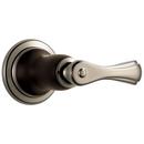 Single Handle Thermostatic Valve Trim in Cocoa Bronze with Polished Nickel