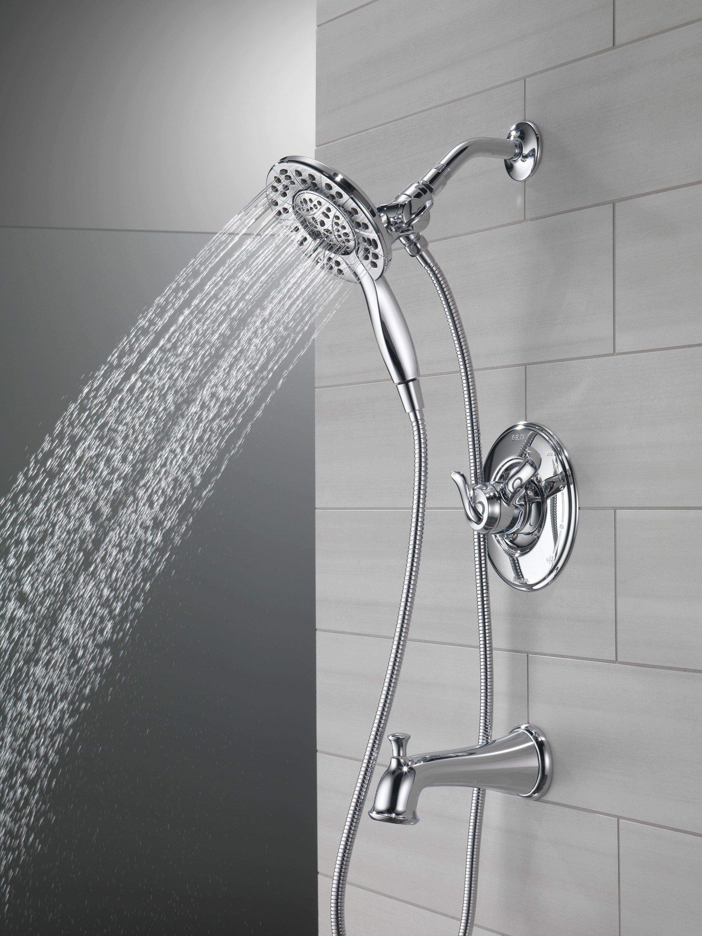 Delta Faucet Chrome Two Handle Multi Function Bathtub & Shower Faucet (Trim Only) 