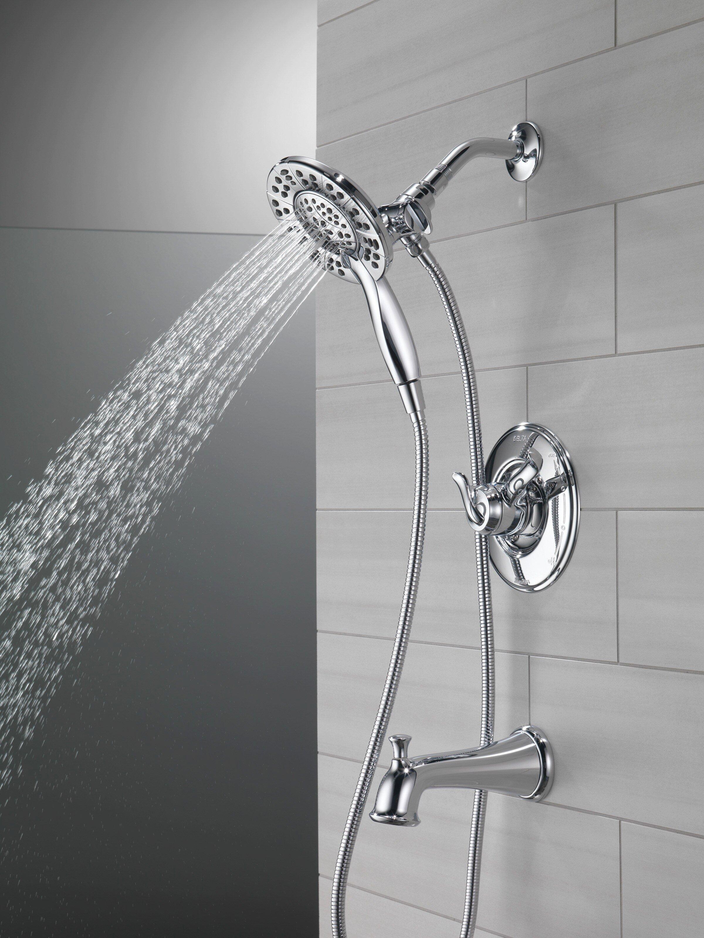 Delta Faucet Chrome Two Handle Multi Function Bathtub & Shower Faucet (Trim Only) 