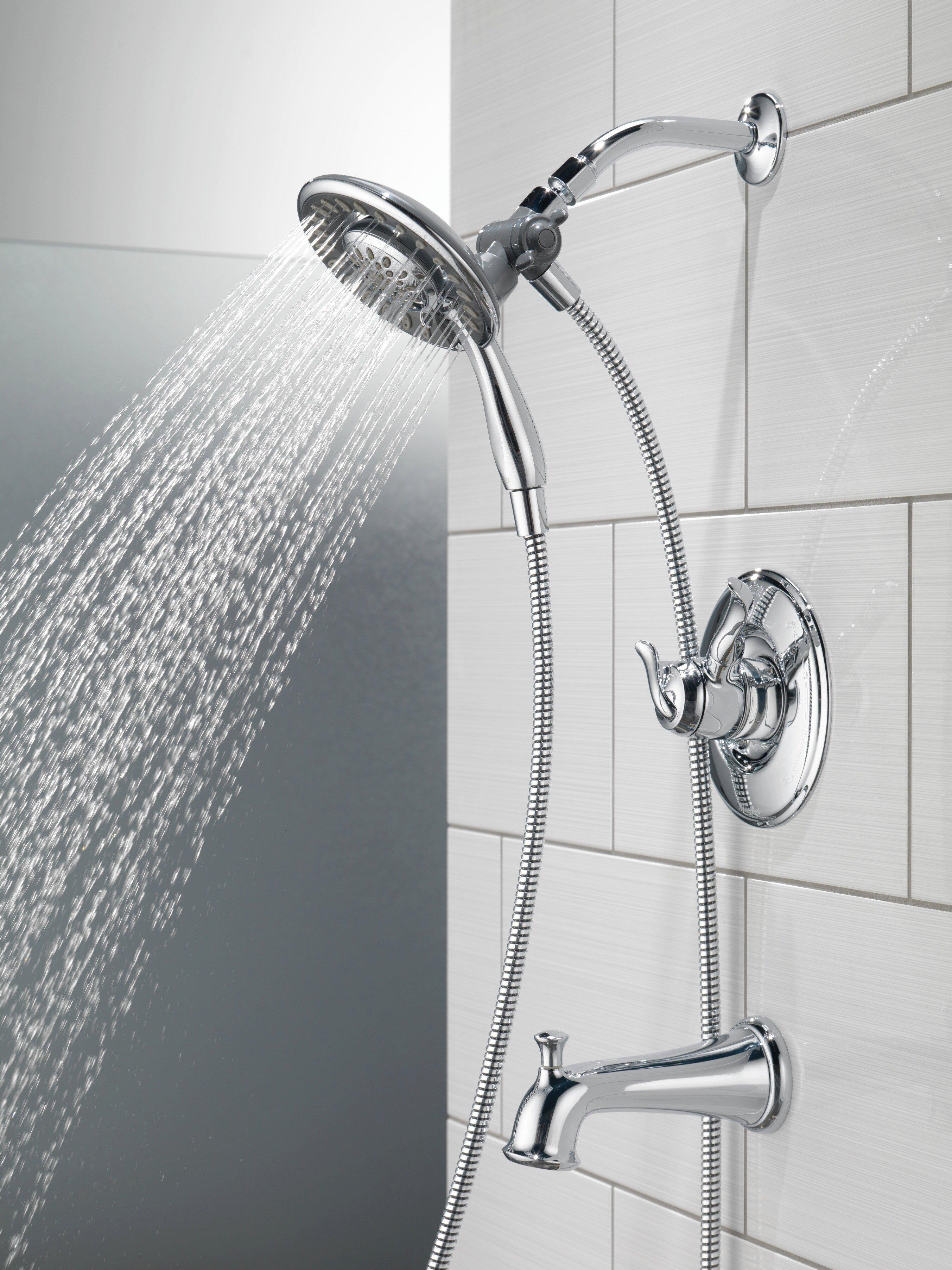 Delta Faucet Chrome Two Handle Multi Function Bathtub & Shower Faucet (Trim Only) 