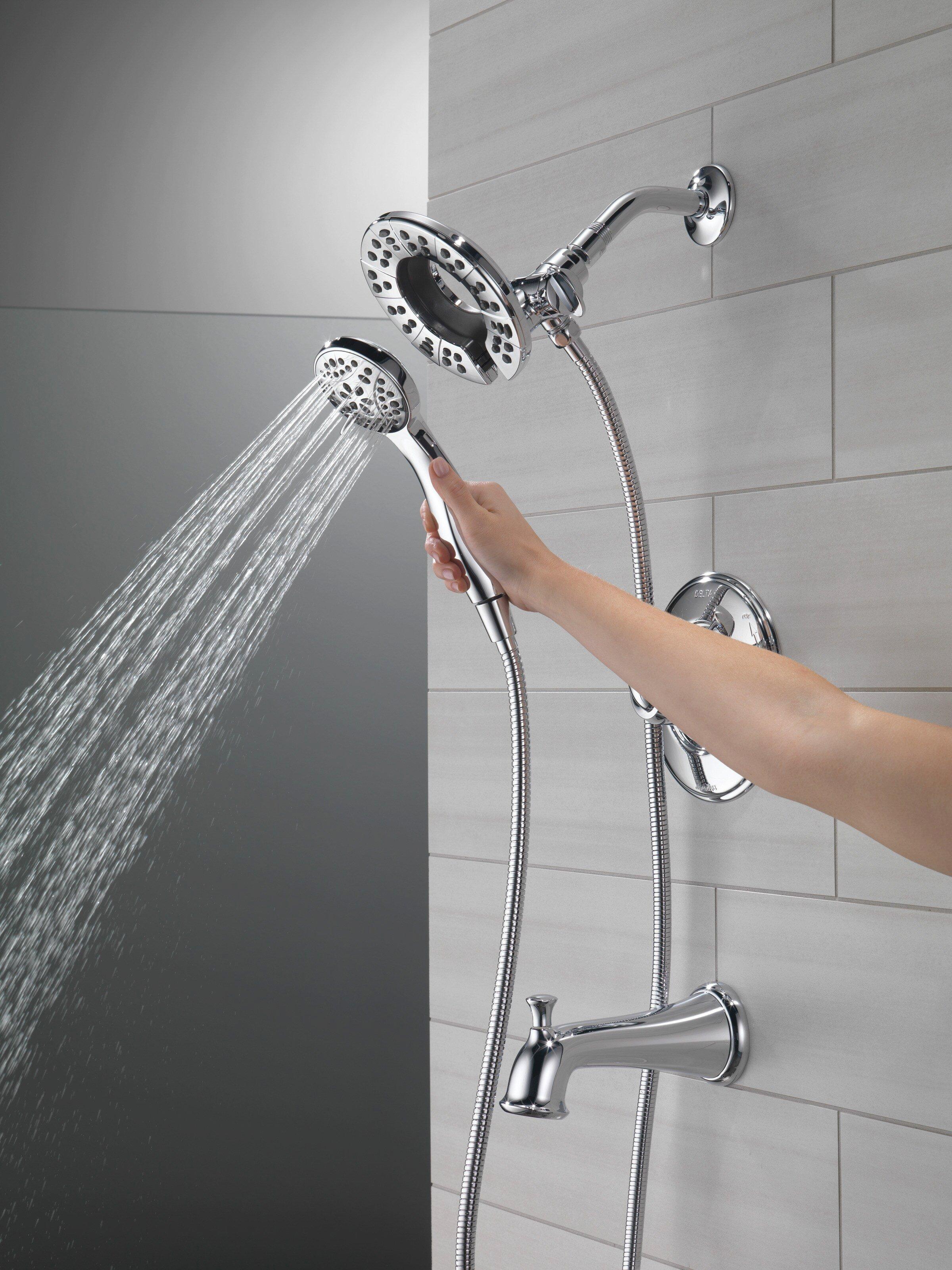 Delta Faucet Chrome Two Handle Multi Function Bathtub & Shower Faucet (Trim Only) 