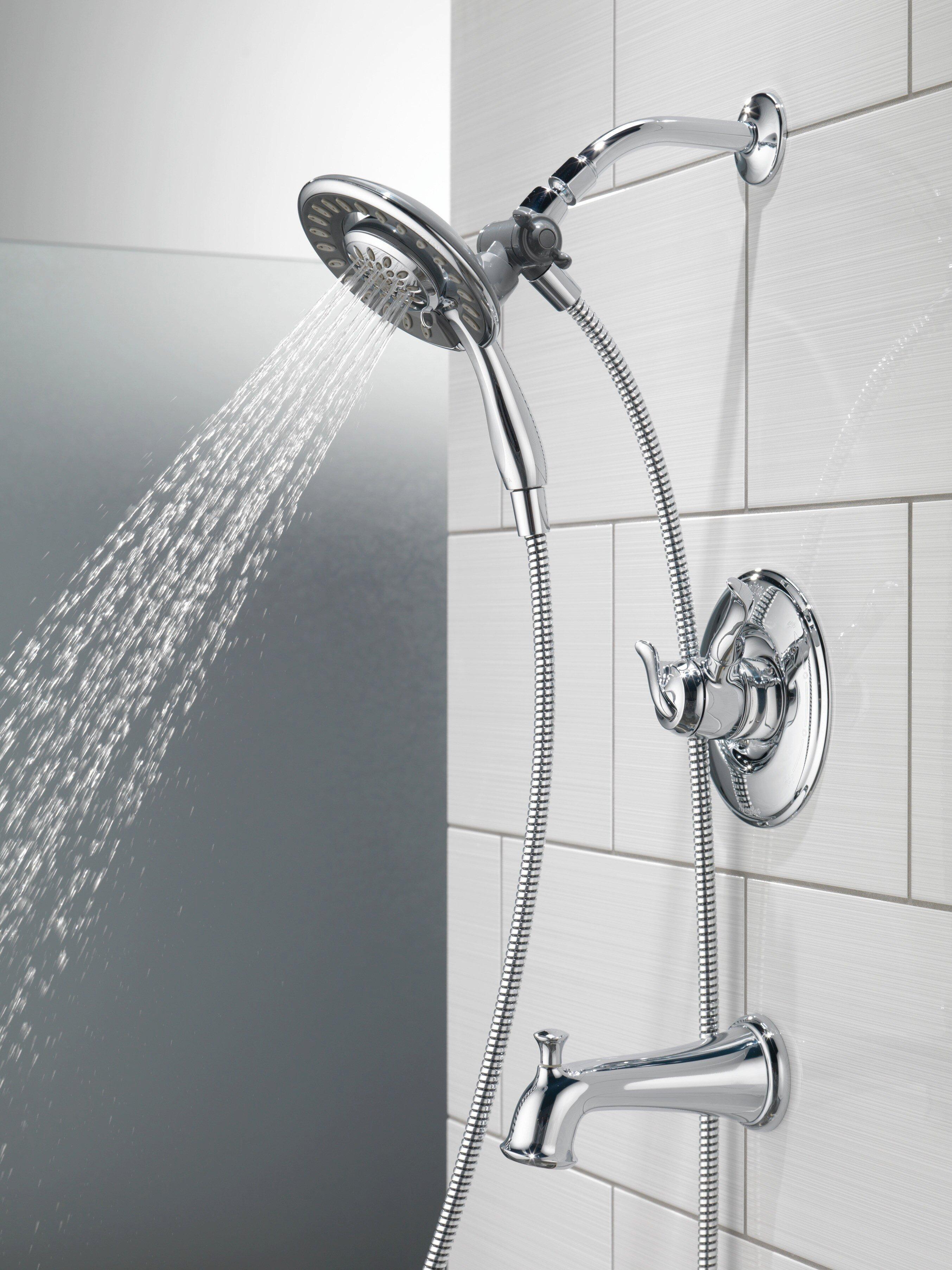 Delta Faucet Chrome Two Handle Multi Function Bathtub & Shower Faucet (Trim Only) 