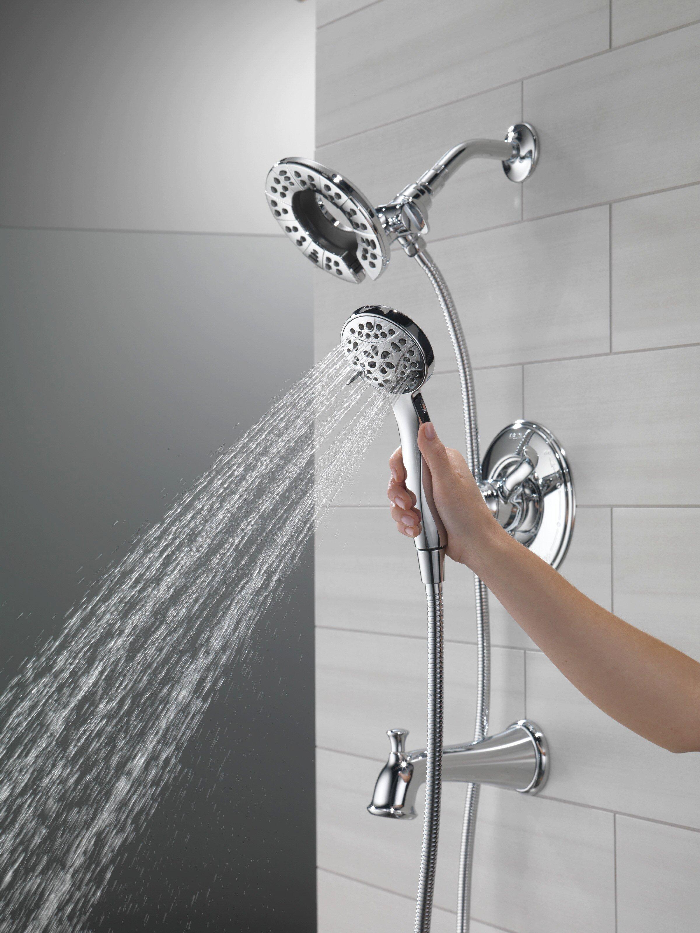 Delta Faucet Chrome Two Handle Multi Function Bathtub & Shower Faucet (Trim Only) 
