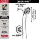 Delta Faucet Chrome Single Handle Multi Function Shower Faucet (Trim Only) 