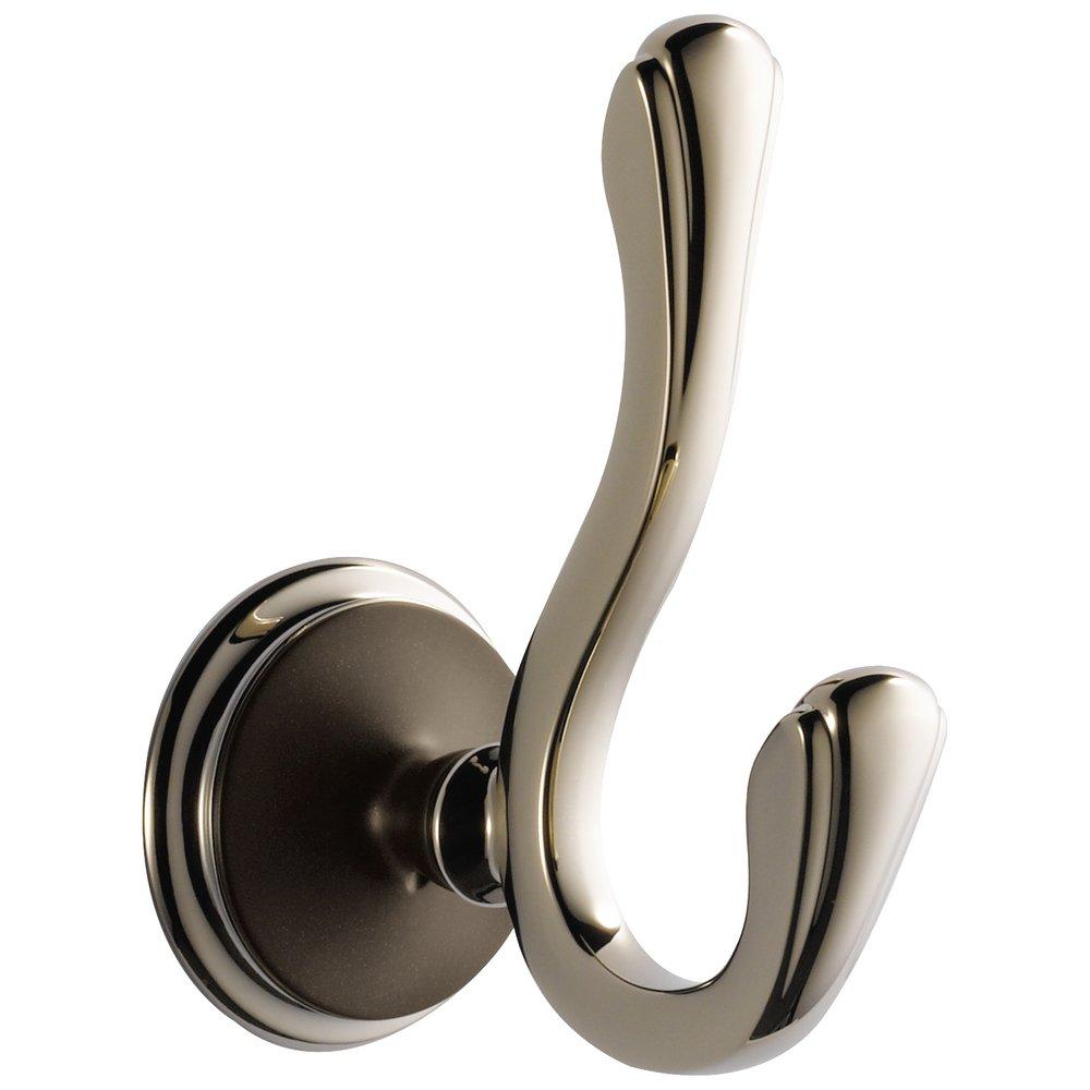 Brizo Cocoa Bronze/Polished Nickel 2-Hook Robe Hook 