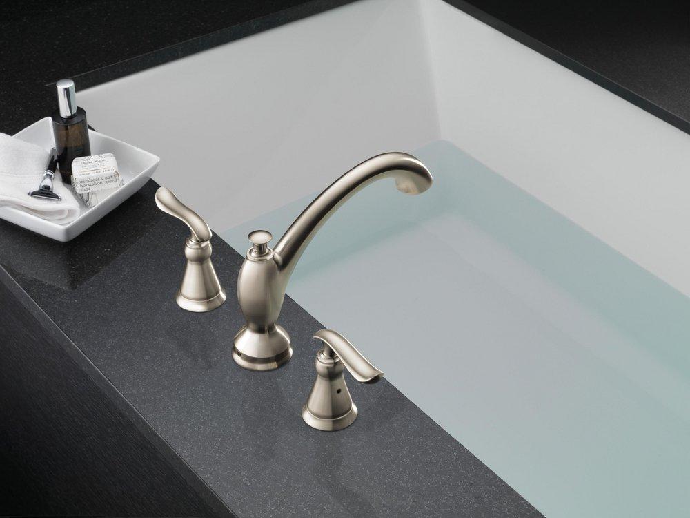 Delta Faucet Brilliance Stainless Two Handle Roman Tub Faucet Trim Only 