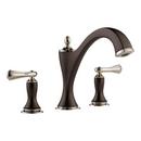 Brizo Cocoa Bronze/Polished Nickel No Handle Roman Tub Faucet Trim Only 