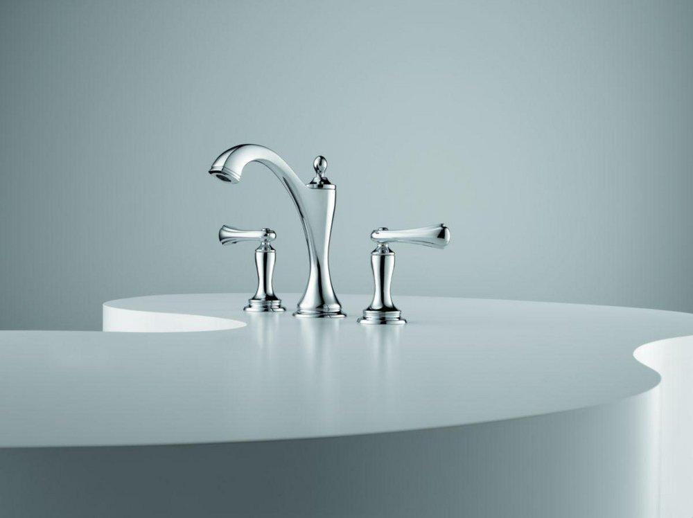 Brizo Chrome Two Handle Widespread Bathroom Sink Faucet Handles Sold Separately 
