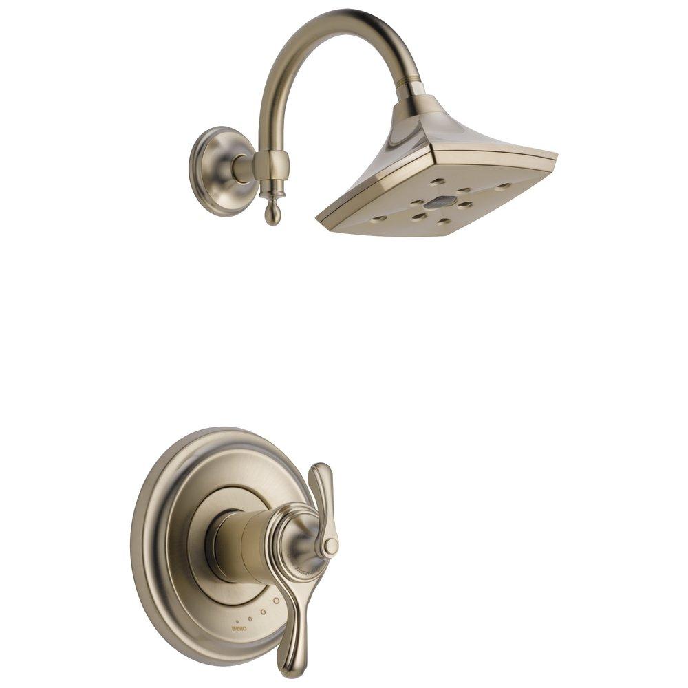 Brizo Brushed Nickel 2 gpm Shower Faucet with Double Lever Handle (Trim Only) 