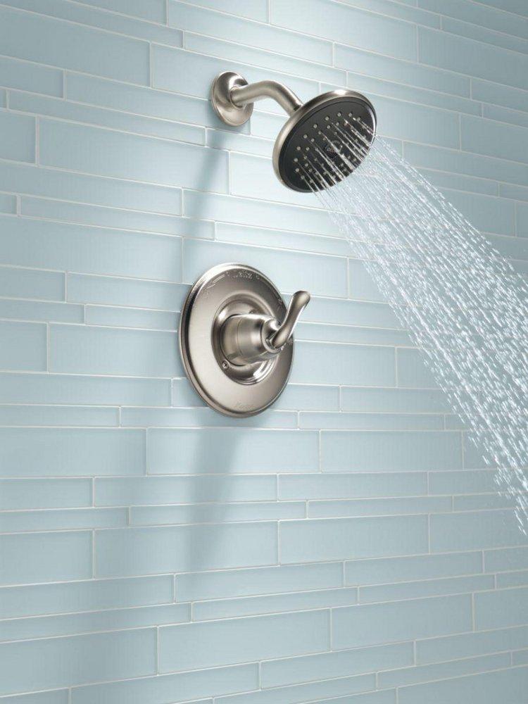 Delta Faucet Brilliance® Stainless Single Handle Multi Function Shower Faucet (Trim Only) 