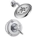 Single Lever Handle Pressure Balance Shower Faucet in Polished Chrome (Trim Only)