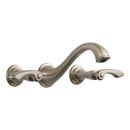 Brizo Brushed Nickel Two Handle Widespread Bathroom Sink Faucet Handles Sold Separately 
