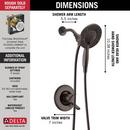 Delta Faucet Venetian Bronze Single Handle Multi Function Shower Faucet (Trim Only) 