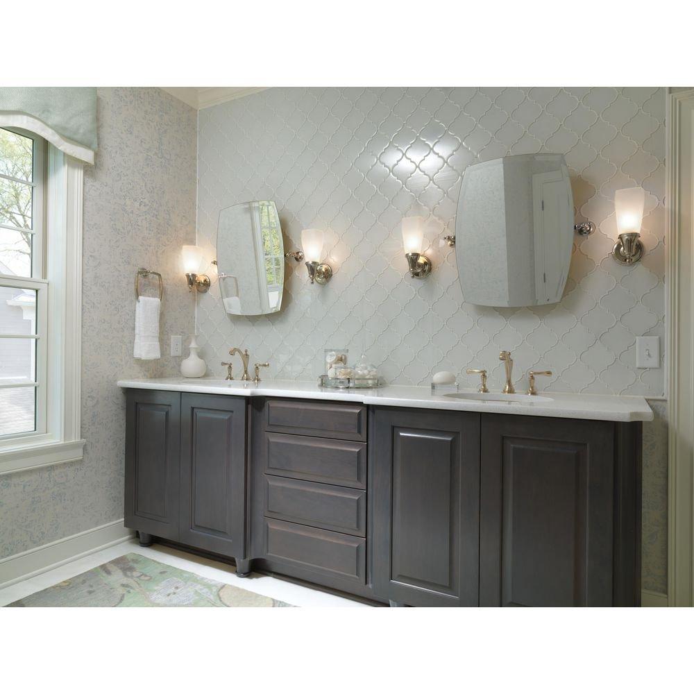 Brizo Polished Nickel Rectangular Closed Towel Ring 