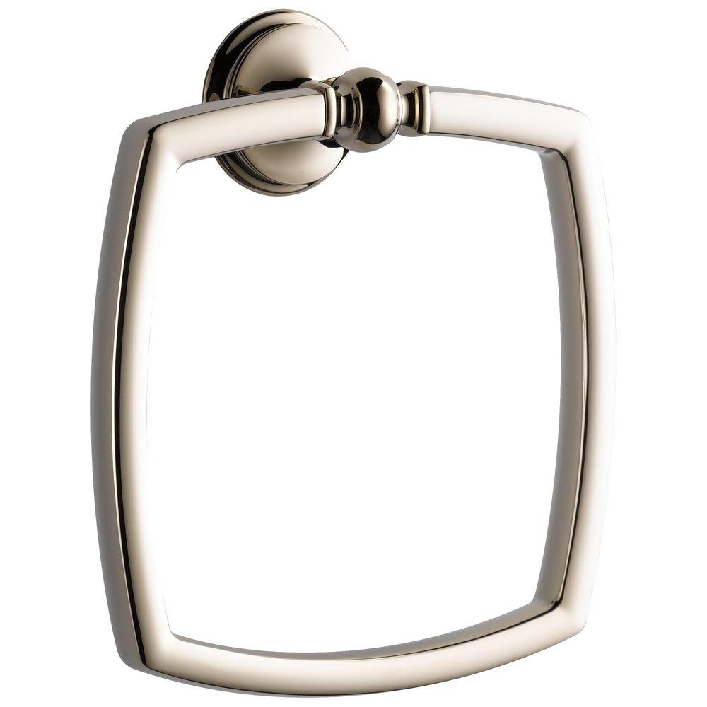 Brizo Polished Nickel Rectangular Closed Towel Ring 