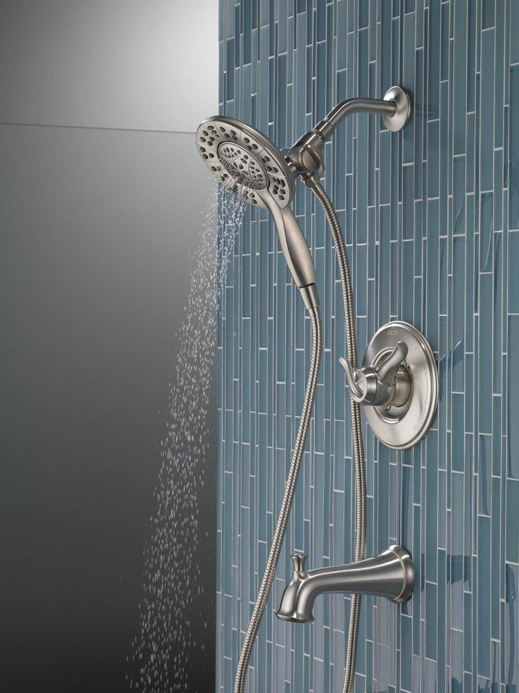 Delta Faucet Brilliance Stainless Two Handle Multi Function Bathtub & Shower Faucet (Trim Only) 