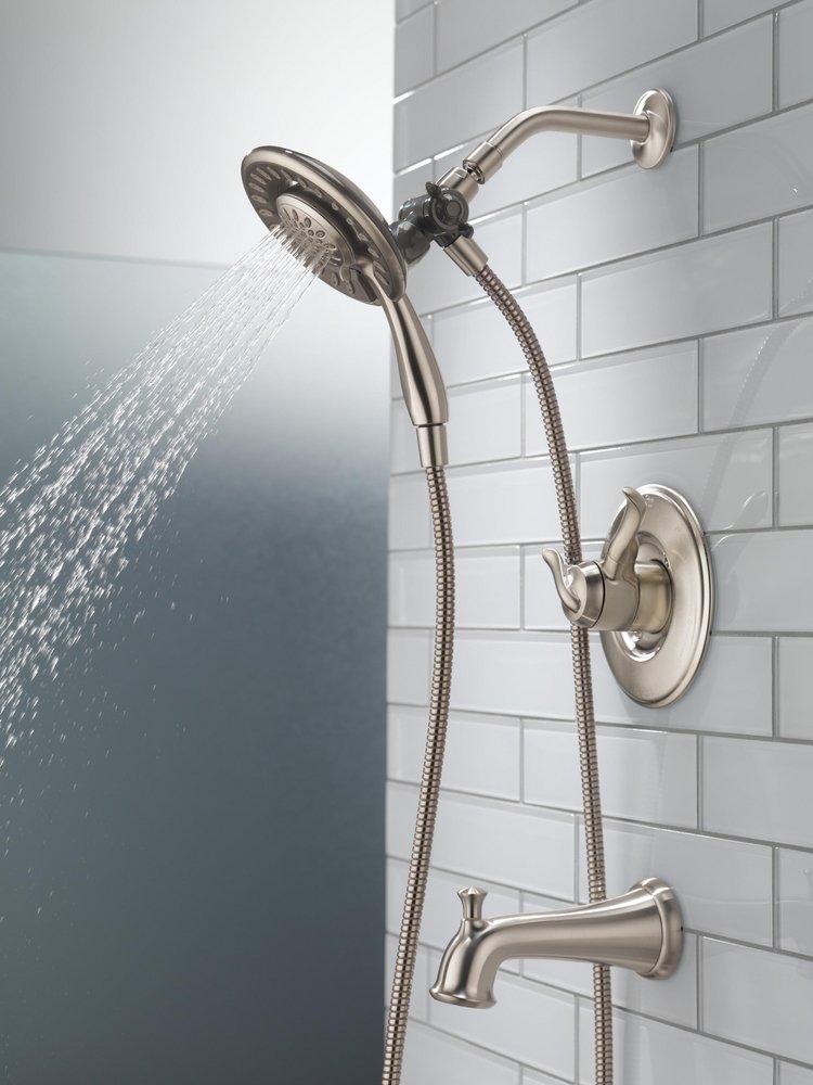 Delta Faucet Brilliance Stainless Two Handle Multi Function Bathtub & Shower Faucet (Trim Only) 