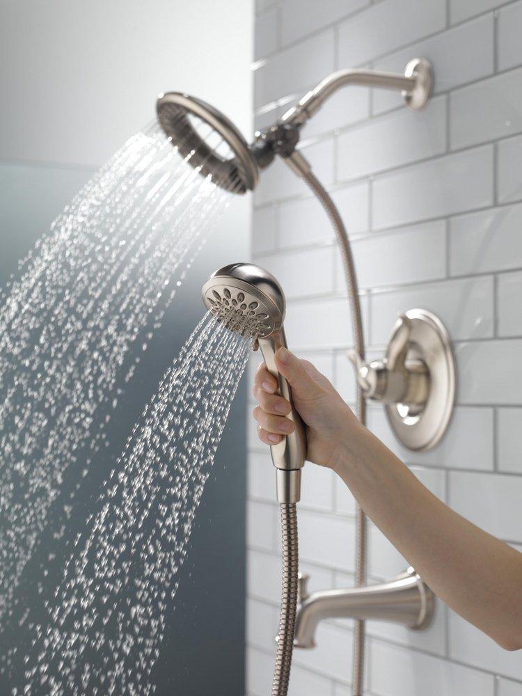 Delta Faucet Brilliance Stainless Two Handle Multi Function Bathtub & Shower Faucet (Trim Only) 