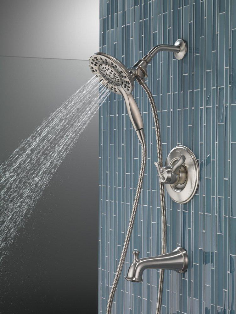 Delta Faucet Brilliance Stainless Two Handle Multi Function Bathtub & Shower Faucet (Trim Only) 