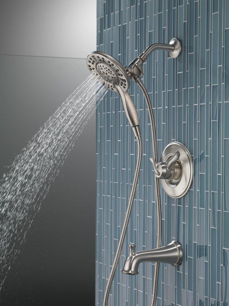 Delta Faucet Brilliance Stainless Two Handle Multi Function Bathtub & Shower Faucet (Trim Only) 