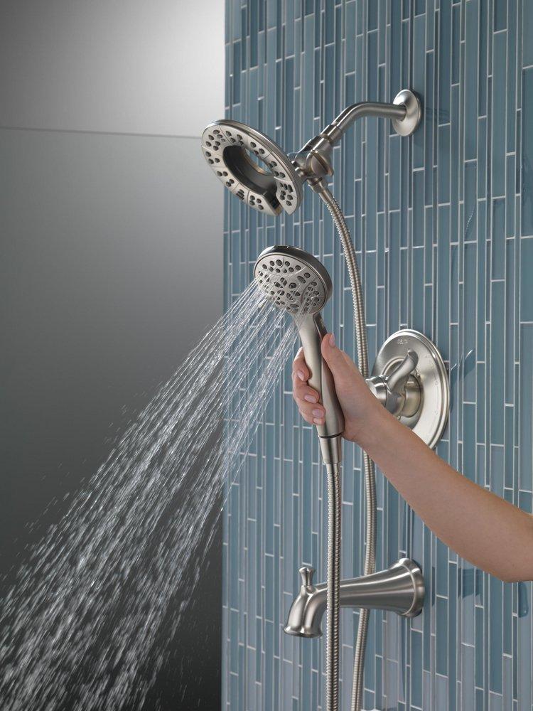 Delta Faucet Brilliance Stainless Two Handle Multi Function Bathtub & Shower Faucet (Trim Only) 