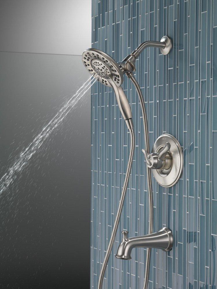 Delta Faucet Brilliance Stainless Two Handle Multi Function Bathtub & Shower Faucet (Trim Only) 