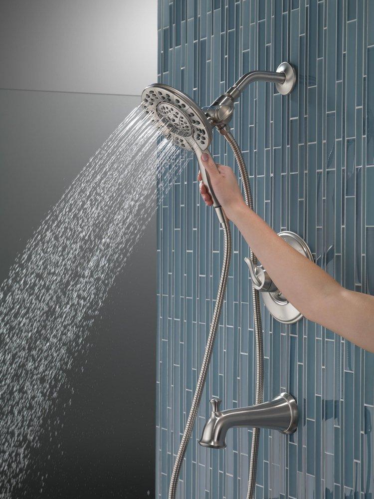 Delta Faucet Brilliance Stainless Two Handle Multi Function Bathtub & Shower Faucet (Trim Only) 