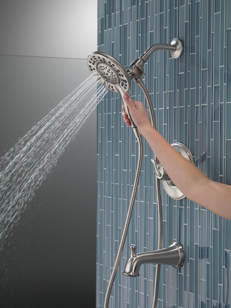 Delta Faucet Brilliance Stainless Two Handle Multi Function Bathtub & Shower Faucet (Trim Only) 