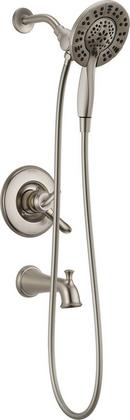 Delta Faucet Brilliance Stainless Two Handle Multi Function Bathtub & Shower Faucet (Trim Only) 